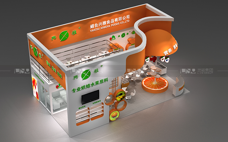 興雅-焙烤展臺設計搭建案例