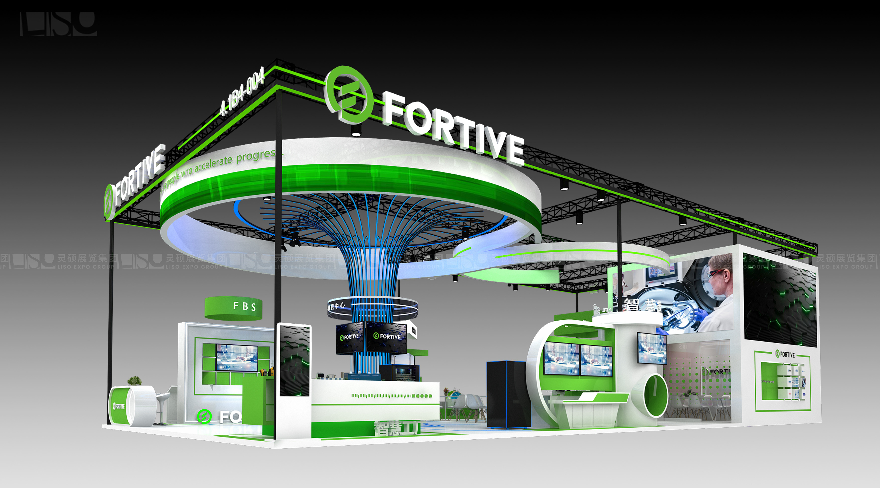 福迪威Fortive-上海展會展臺設計案例