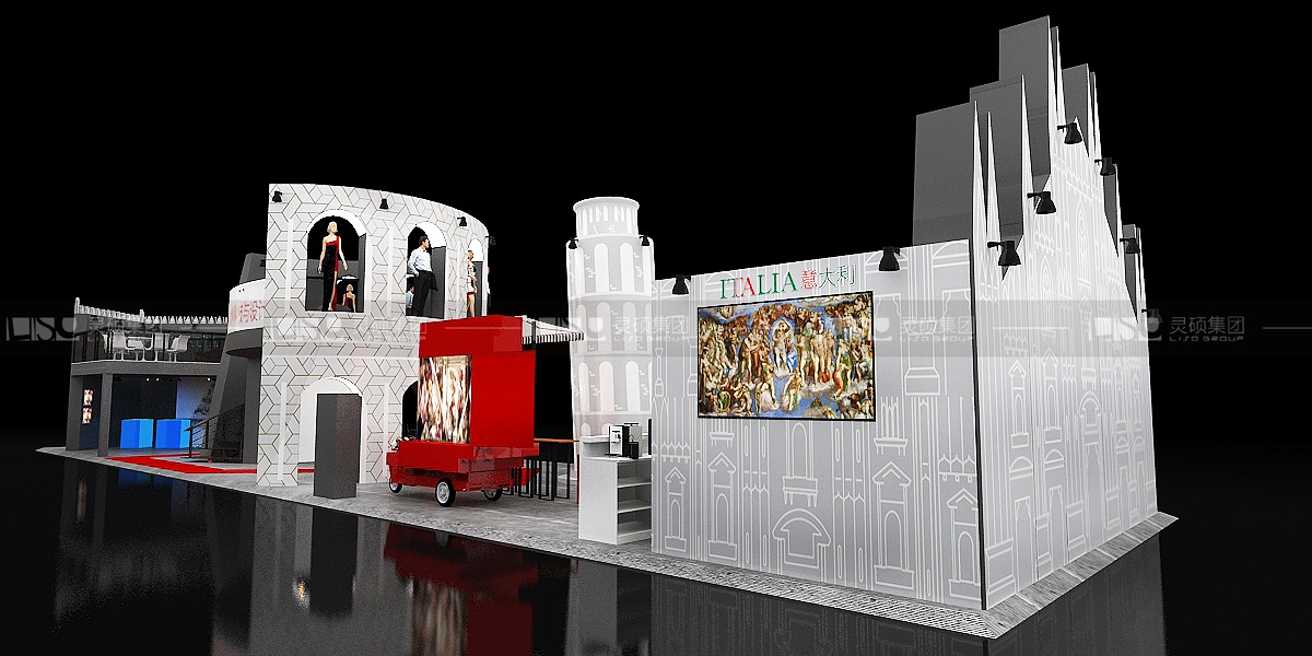 意大利國家館-2019年上海展會展臺設計案例