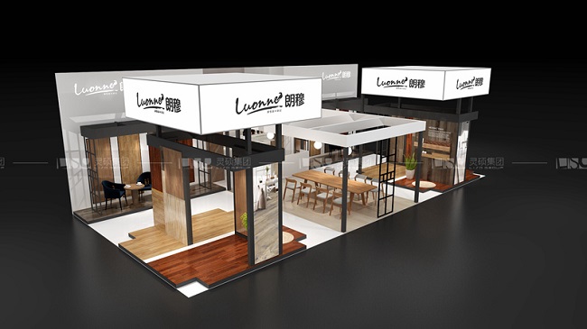 江蘇晟宇地板酒店用品展展臺設計搭建案例