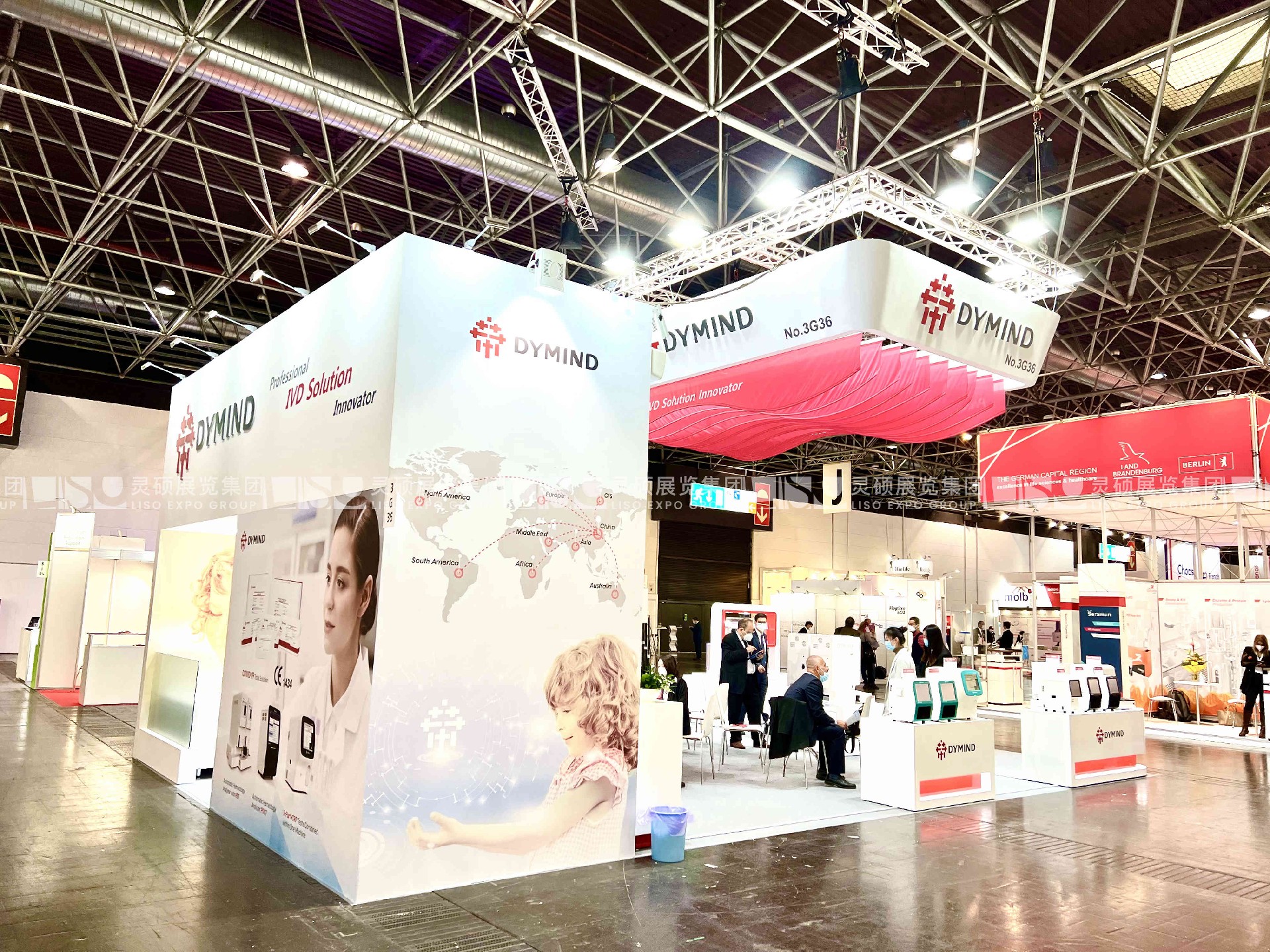 帝邁德國MEDICA醫療展展臺設計搭建案例